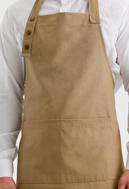 Pirinç Çıtçıt Detaylı Bej Renk Boydan Önlük