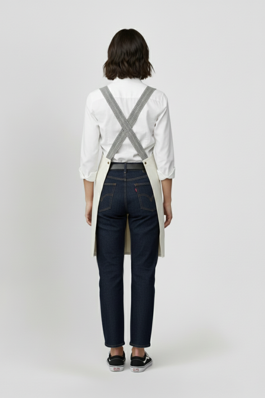 Dokuma Çapraz Askılı Boydan Önlük