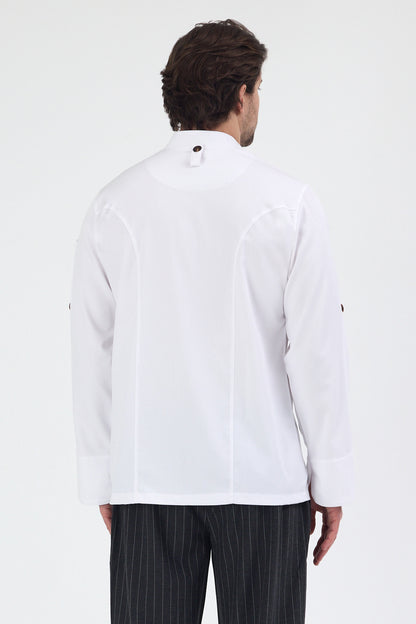 Hakim Yaka Düğmeli Şef Ceketi