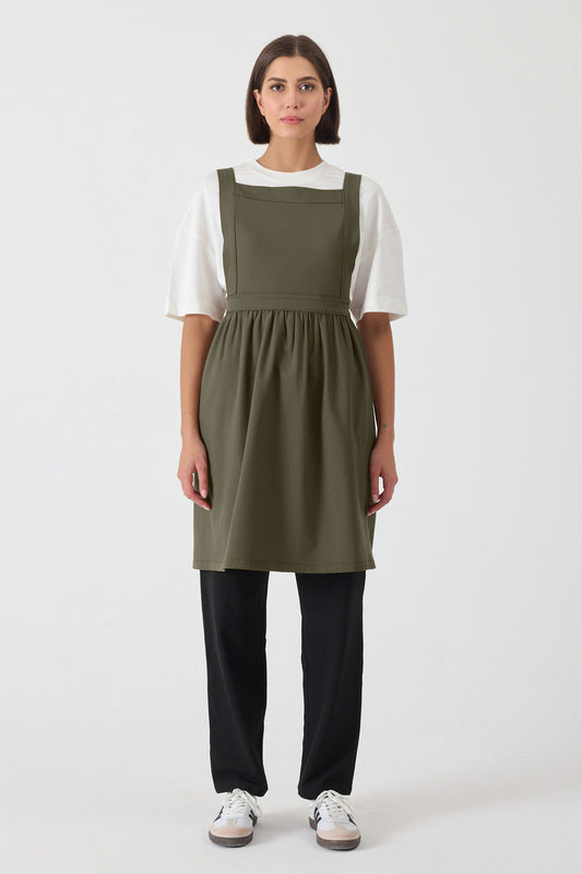 Kalın Askılı Önlük Haki