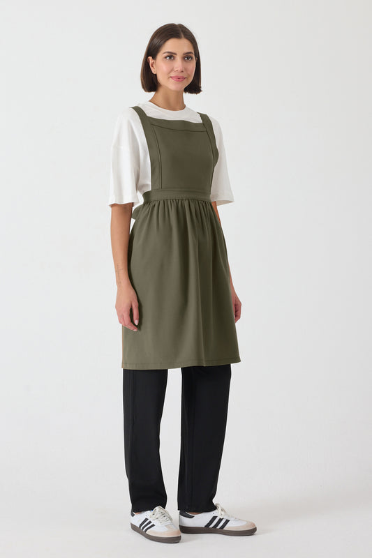 Kalın Askılı Önlük Haki
