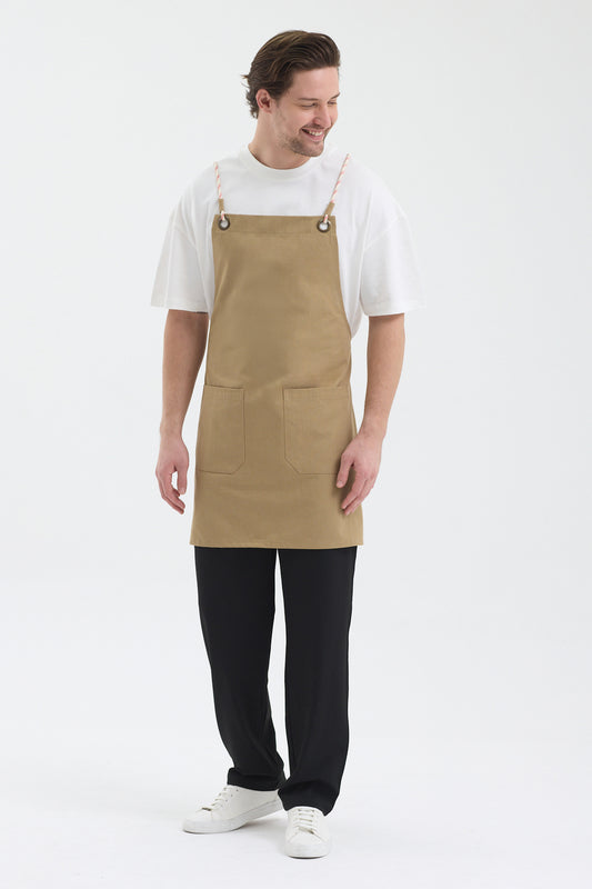 Çapraz İp Bağlamalı Boydan Önlük