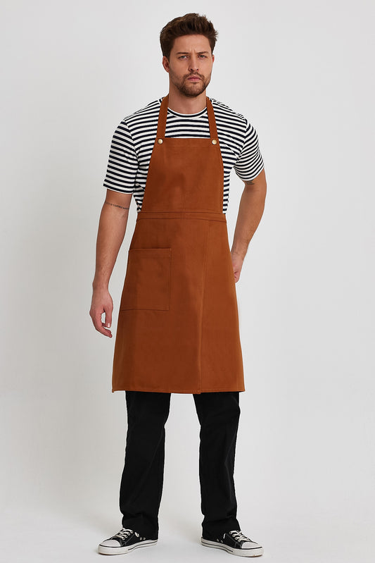 Bronz Pirinç Aksesuarlı Yırtmaçlı Önlük