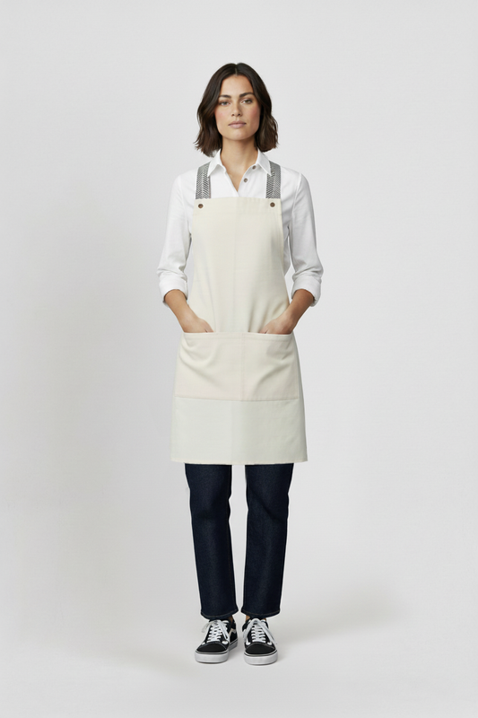 Dokuma Çapraz Askılı Boydan Önlük